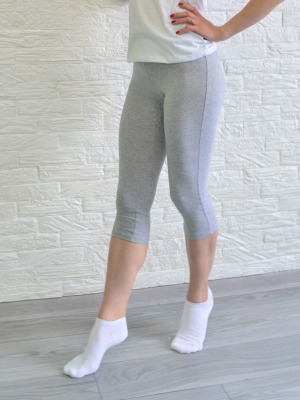Бриджи женские &quot;серый-меланж&quot;