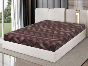 Поплиновая простынь на резинке